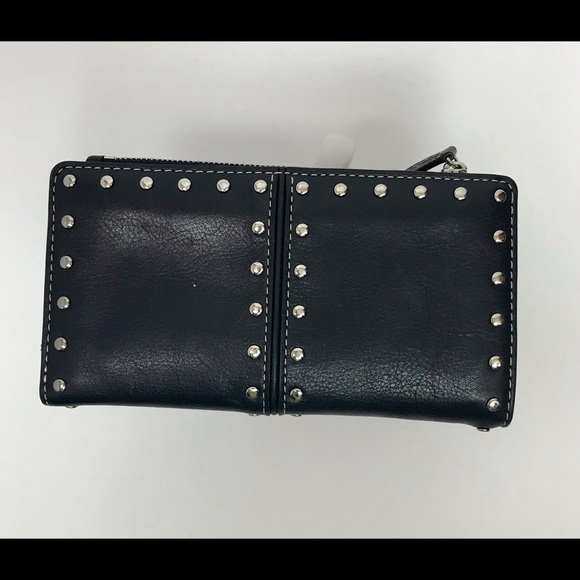Michael Kors Handbags - Michael Kors Navy leather Wallet w/ Silver Studs